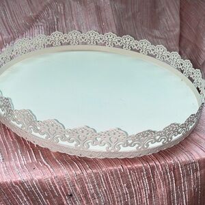 Elegant Cream Decorative Tray